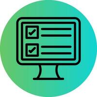 Online Survey Vector Icon Design