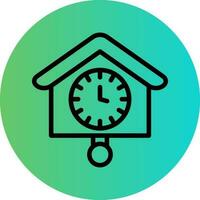 Cuckoo Clock Vector Icon Design