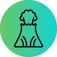 Volcano Vector Icon Design
