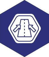 Keep In Lane Vector Icon design
