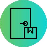 Door Delivery Vector Icon Design