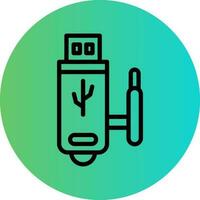 USB Wifi Vector Icon Design