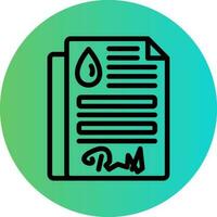 Oil Contract Vector Icon Design