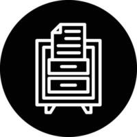 File Drawer Vector Icon Design