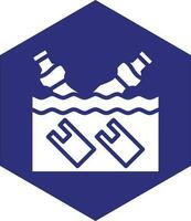 Water Pollution Vector Icon design