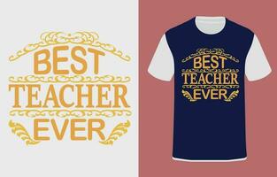 Teacher typography graphic design, for t-shirt prints, vector illustration.