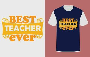 Teacher typography graphic design, for t-shirt prints, vector illustration.