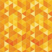 Geometric retro orange background with triangular polygons. Abstract decoration design. Vector shape illustration.