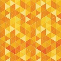 Geometric retro orange background with triangular polygons. Abstract decoration design. Vector shape illustration.