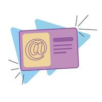 Email communications vector icon design