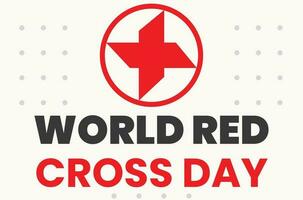 World Red Cross day vector