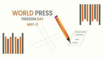 world freedom press day vector