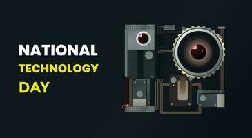 National technology day vector