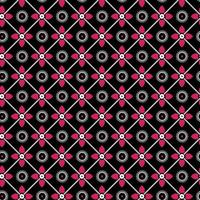 simple flower geometric style seamless vector pattern design