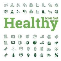 Healthy Habits  Icon Set for Wellness vector