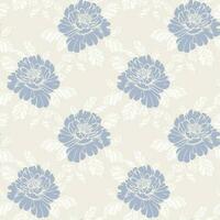 Seamless damask pattern, delicate flowers on a light background. Pastel colors. Background, print, textile, vector