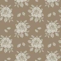 Seamless damask pattern, delicate flowers on a light background. Pastel colors. Background, print, textile, vector