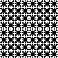 Vector silhouette of patterns on white background