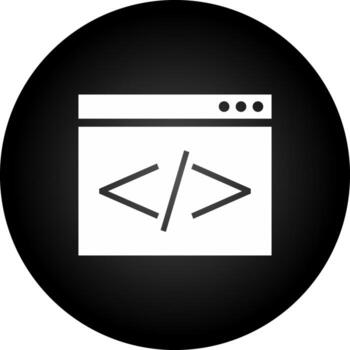 icono de vector de codificación html