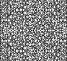 Vector silhouette of patterns on white background
