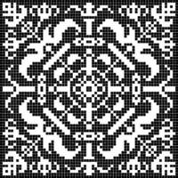 Vector silhouette of patterns on white background