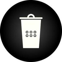 icono de vector de papelera de reciclaje