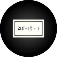 Solving Formula Vector Icon