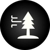Tree with Wind Vector Icon