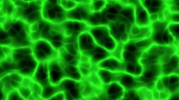 abstract green glowing fractal liquid energy particles animation 4k background video