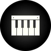 icono de vector de piano