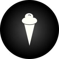 icono de vector de cono de helado