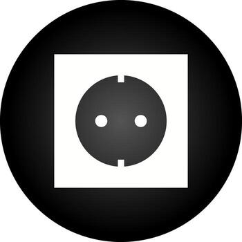 icono de vector de enchufe