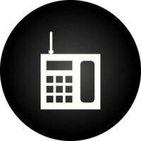 icono de vector de teléfono fijo inalámbrico