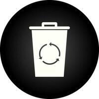 icono de vector de papelera de reciclaje