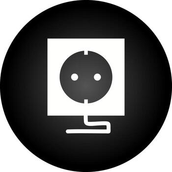 icono de vector de enchufe