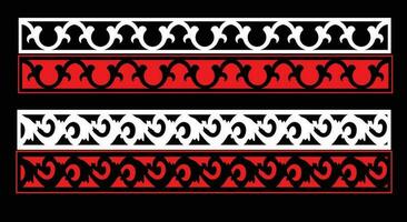 Decorative wall panels set Jali design CNC pattern, laser cutting pattern, router CNCcutting.Jali Laser cut decorative panel set with lace pattern. vector