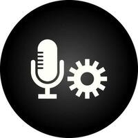 Microphone Settings Vector Icon