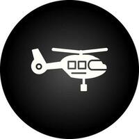 icono de vector de helicóptero