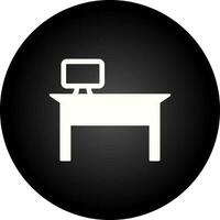 Office Desk Vector Icon