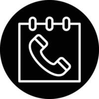 Schedule Call Vector Icon Design