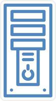 Computer Tower Vector Icon Style