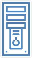 Computer Tower Vector Icon Style
