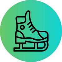 Ice Skate Vector Icon Design