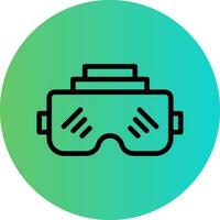 VR Glasses Vector Icon Design