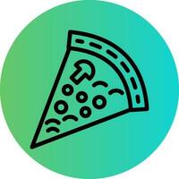 Pizza Slice Vector Icon Design