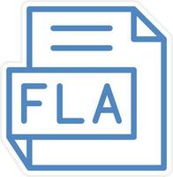 fla vector icono estilo