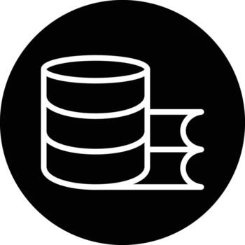 Study Database Vector Icon Design