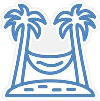 Hammock Vector Icon Style