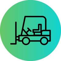 Forklift Vector Icon Design