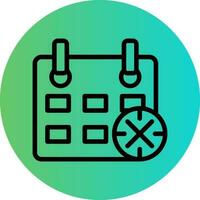Remove Event Vector Icon Design
